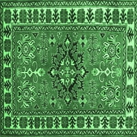 Ахли Компания Вътрешен Правоъгълник Геометрични Изумрудено Зелено Традиционни Килими Площ, 2 '3'