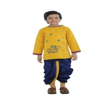 Ahhaaaa деца етническа памучна рокля Кришна комплект за момчета