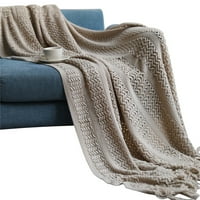 Домакински консумативи Просверие, Диван покритие, плътно цвят, летен офис климатик за дрямка, плетено малко одеяло