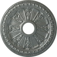 Екена Милуърк 1 8од 5 8 ИД 1 8 п Реймънд таван медальон, Ръчно рисувана Платина