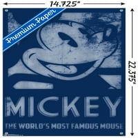 Disney Mickey Mouse - Известен плакат за стена с бутални щифтове, 14.725 22.375