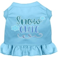 Снежна сладка рокля за екрана за печат xxx-голямо бебе синьо
