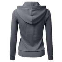 Cacommark pi дамски ризи с дълъг ръкав просвет плюс размер качулка суичър с качулка пачуърк върхове пуловер