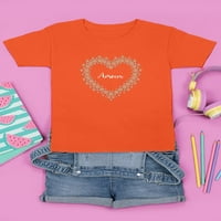 Тениска на Amour Daisy Heart Juniors-Image by Shutterstock, X-Large