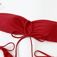 Gotyou swimsuit fashion fashion molid color bikini splow bra два бански костюм червено s