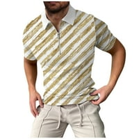 Ткинг модни мъжки ризи Лятни мъжки дигитален печат с къс ръкав голф младеж