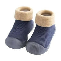 Борниу бебешки чорапи, детски чорапи клирънс бебешки чорапи обувки ежедневни модни детски вътрешни неплъзгащи детски обувки плюс кадифе удебелени неплъзгащи бебешки чехли