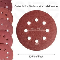 8-дупка за песъчинка и цикъл шлифовъчни дискове алуминиев оксид случаен орбитален шлифове
