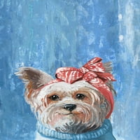 Мармонт хил кученца в Дантела живопис печат върху увито платно