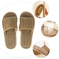 Чифт летни творчески тъкани чехли удобни бамбукови сандали