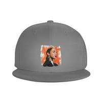 Cepten Mens & Women's Hip Hop Fashion With Sade Logo Регулируемо бейзболна плоска шапка на сметката сиво