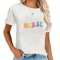Грозна медицинска сестра риза жени училищна медицинска сестра rn icu er педиатрична тениска