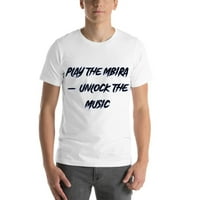 Възпроизвеждане На Мбира-Отключване На Музика Касапски Стил Памучна Тениска С Къс Ръкав От Неопределени Подаръци
