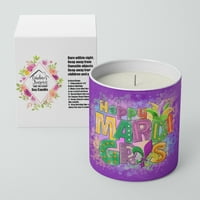 Съкровищата на Каролин ВДК4642ЦДЛ-Родител Марди Грас Оз декоративна соева свещ, многоцветна