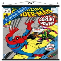 Marvel Comics - Green Goblin - Удивителният плакат на Spider -Man Wall с дървена магнитна рамка, 22.375 34