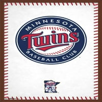 Минесота Туинс - Плакат С Лого, 22.375 34
