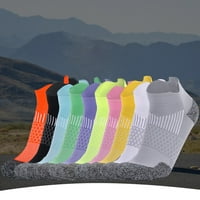 Мъжки чорапи Модни чорапи спортни чорапи удобни дишащи пот абсорбиращи бягащи чорапи черни