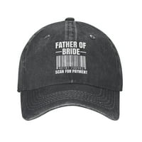 Момчета печат баща на булката сканиране за плащане Бейзболна шапка Сладка реколта регулируема детска шапка татко капачка