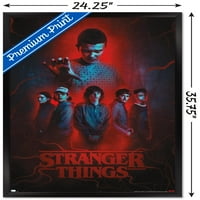 Netfli Stranger Things: Сезон - Групов плакат за стена, 22.375 34 Framed