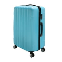 Многок пътуващ багаж, син комплект за багаж за сътрудник на Rolling Prauthing, 20 +24 +28 преносими ABS голям капацитет за багаж за пътуване, големи куфари и багаж