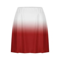 Къси панталони за жени ежедневни летни дамски летни плисирани Тенис Поли атлетични разтегливи къси Йога фалшиви два панталона пола шорти червени с