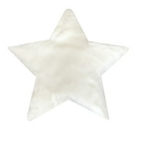 Модна модна креативна звезда с форма на плюшена възглавница килим за килим за изземване на чаени маси за декорация - 50x