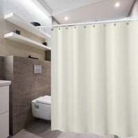 Popvcly плътна цвят сгъстяване на водоустойчива завеса за душ с куки, елегантна баня с грамов драперия, × in, панел