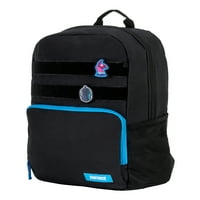 Unise Unise Amplify Patch Black Backpack със страничен външен мрежест джоб