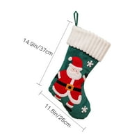 Корашан декор за стая, бродиран Сантай Снежен коледни чорапи Newar Коледно дърво Декорация Декорация Подаръци за подарък, декор за дома