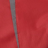 Beiwei Rain Jacket for Men Longleve Casual Hood с качулка Raincoat Thiking Sport Jacket с джобове червено m