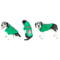 Pet Life ® LED осветление 'Cool Santa Shades' Куче с качулки пуловер