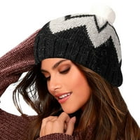 haxmnou зима жени свободно време топло поддържане на уплътнени плетени риболовни шапки мода топло запазване