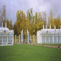 Тревата пред дворец, Катрин Палас, Пушкин, Санкт Петербург, Плакат на Русия