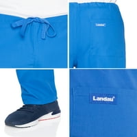 Landau Essentials Unise Rasy Fit 1 Pocket DrawString Scrub Pants 7602