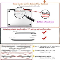 Kaishek Hard Case Shell Cover съвместим най -новият MacBook Pro S с ретина дисплей Touch ID модел: A M1 & A2289 & A2251 & A2159 & A1989 & A1706 & A