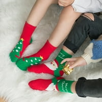 Двойка есен зима топли чорапи Коледа Памук чорапи за деца деца