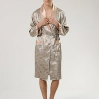 Киплики клирънс есен пижами за жени солидни ежедневни дълги ръкави дантелени печат домашен джоб дълъг пижама роба