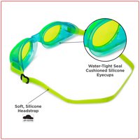 Долфино младежки късно безплатни очила за плуване със силиконова каишка и защита от ултравиолетови лъчи