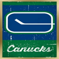 Ванкувър Canucks - Retro Logo Wall Poster, 14.725 22.375