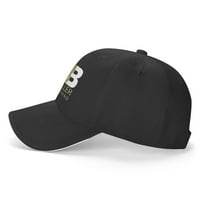 Мъжки и дамски класически Уникален Принт с ББВ-голяма марка лого Регулируема дънкова Бейзболна шапка Черно