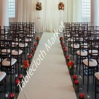Ft Satin Aisle Runner 60 широк безпроблемен плат за сватба