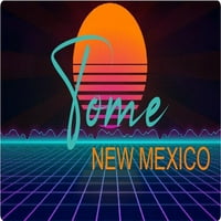 Tome New Mexico Vinyl Decal Stiker Retro Neon Design
