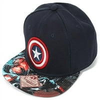 Logo Marvel Captain America сублимиран Бил Военноморски шапка шапка