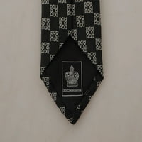Dolce Gabbana Black DG лого модел аксесоар за коприна вратовръзка