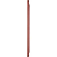 Екена Милуърк 15 в 75 з вярно Фит ПВЦ един панел Рибена кост модерен стил фиксирани монтажни щори, червен пипер