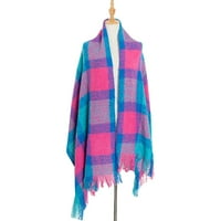 Клирънс женски плетен шал топъл цвят плетени шалове обвиват шал от шал на кашмир