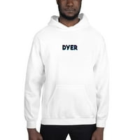 Неопределени подаръци XL Tri Color Dyer Hoodie Pullover Sweatshirt