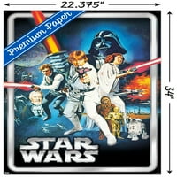 Междузвездни войни: Нова надежда - Класически постер за стена поза, 22.375 34
