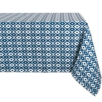 Синя Ikat Outdoor Tablecloth, 60x84