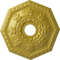 Екена мелница 18 од 1 2 ИД 1 2 П Нотингам таван медальон, ръчно рисувано богато злато